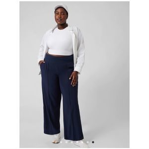 ATHLETA Nolita Wide Leg Pant Navy Size 16 Tall - Runs Small